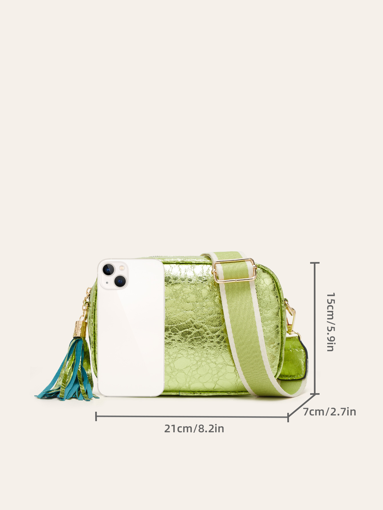 363g Weight Pu Leather Lining Material Zipper Closure Type Single Shoulder Strap Strap Type Camera Bag Bags Type Casual, Shopping Occasion Pu Leather Material Solid Color Pattern All Seasons Season Women's Gender Streetwear Style Square Shape Medium Size Women's Medium Pu Leather Solid Color Streetwear Square Zipper Camera Bag 无