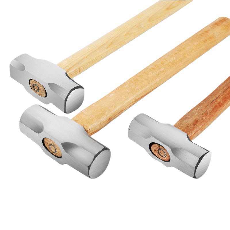 팔각형 해머 스퀘어 헤드 나무 손잡이 무거운 의무 벽 스매싱 벽 철거 해머 다기능 석재 노동자 철 망치 사이트 랭 헤드 도구