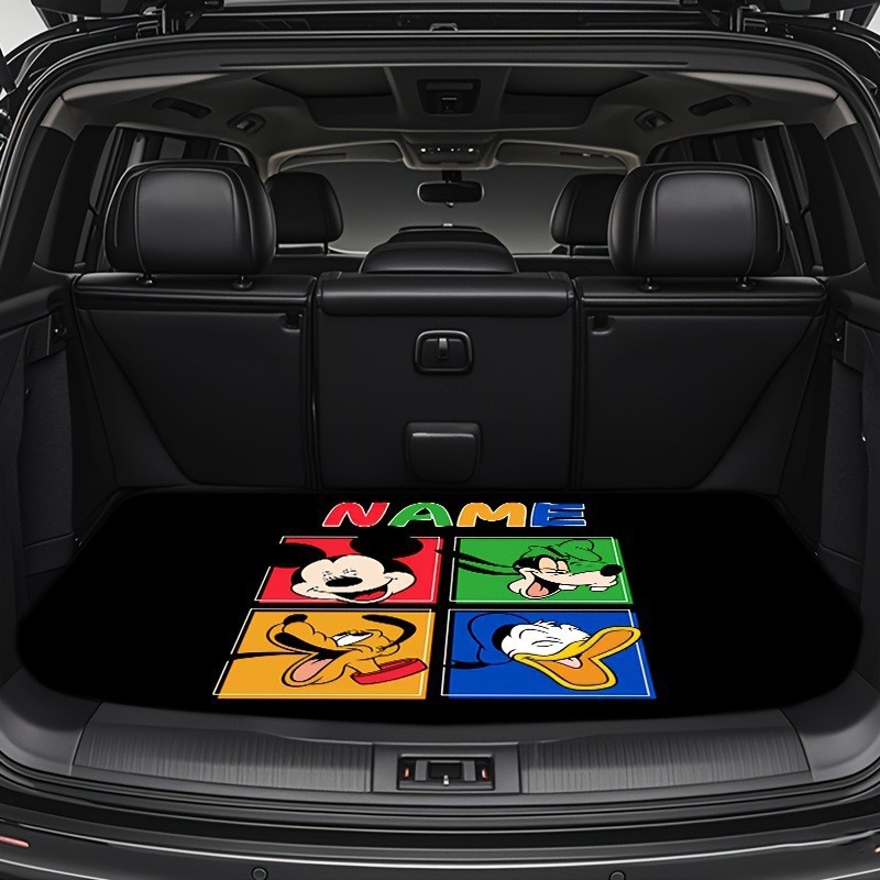 Cute Mickey Car Trunk Mat, Universal for All Seasons, Dust-Proof and Dirt-Resistant Floor Mat for the Car, Factory Direct Sales, Dropshipping Available