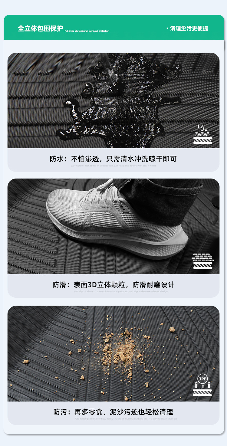 Suitable for 25 Geely Starray Em-I/Galaxy Starship 7 Em-I Car Floor Mats and Tpe Trunk Mats