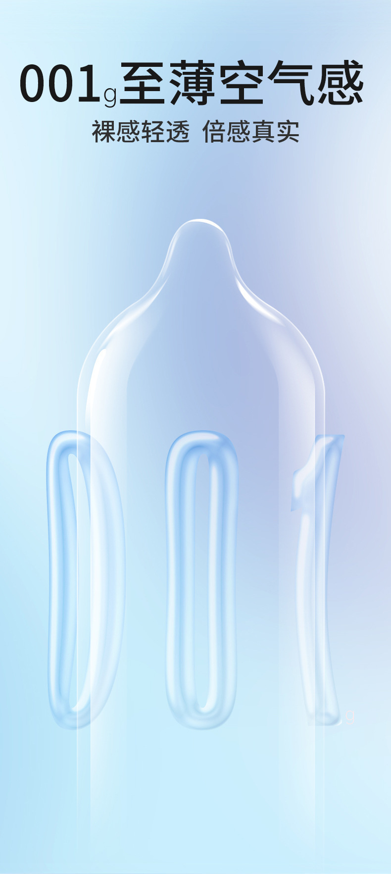 Shangpai 001 Ultra-Thin Latex Condom, Medium, Single Pack — detail image 3
