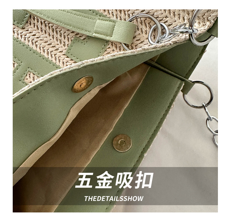 Large capacity fashion tote bag 2025 new style this year's popular woven single-shoulder bag underarm letter handbag wholesale undefined