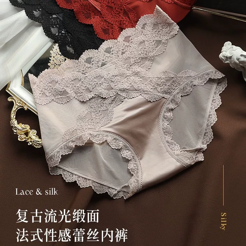 Летнее shaping panties с кружевами (женщины) — дышащая ткань, аналоговая шелку, коррекция бедер, пояс