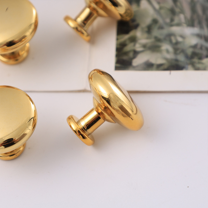 Manufacturer supplies mushroom head single hole pull handle cabinet plastic door handle wardrobe drawer black round small pull