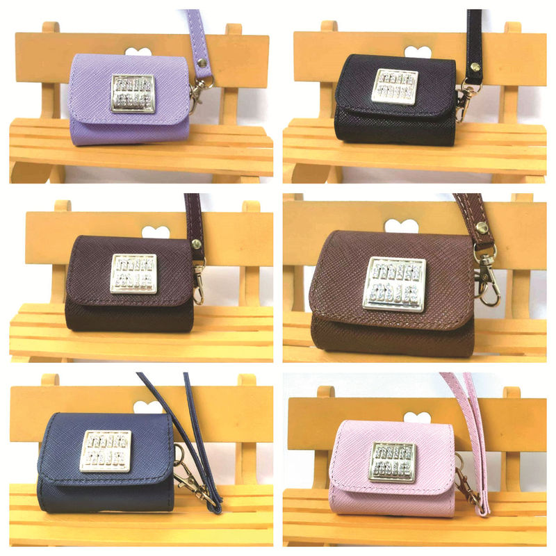 Live Broadcast Internet Celebrity Imitation Leather Headphone Storage Bag Third Generation Bluetooth Headphone Cover Apple Wireless Bluetooth Headphone Keychain Hanging