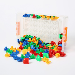 塑料卡通動物立體小拼圖 幼兒童男女孩寶寶益智識圖拼裝積木玩具