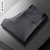 Entity quality+Ice silk pants man Casual pants Thin section trousers Men's trousers High-end stripe Western-style trousers summer air conditioner