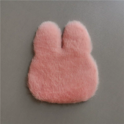 Dressing Room Mat, Window Mat, Floor – Wool pad - standard-pink-bunny-1113cm
