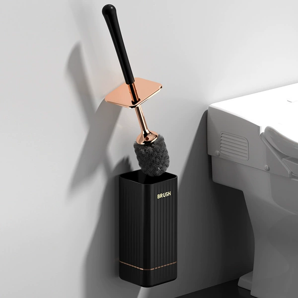 6916 Light luxury toilet brush brush black gold