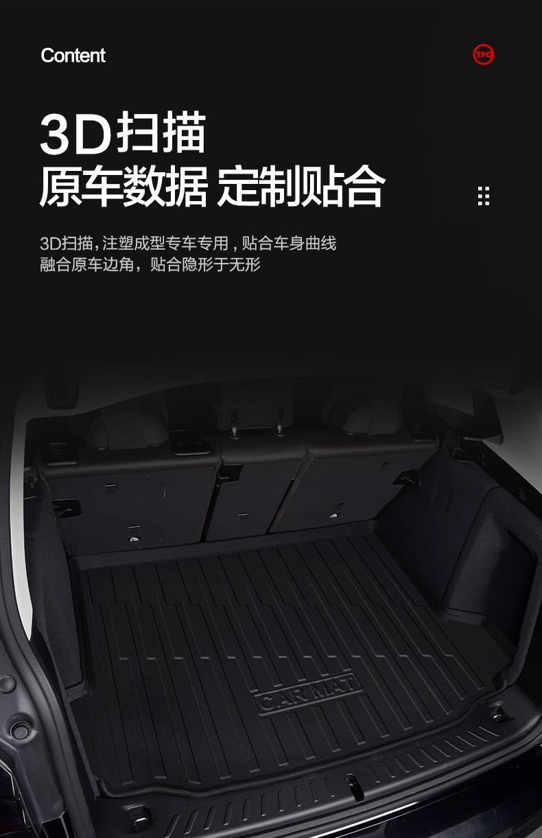 Suitable for Bmw X3 Trunk Mat, Interior Decoration Supplies, Car Interior Modification Accessories, 2026 Model Rear Trunk Mat