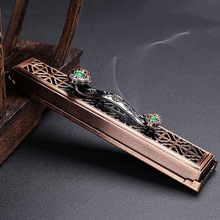 合金仿古卧香炉家用室内线香炉如意香盒香插檀香沉香熏香炉香薰炉