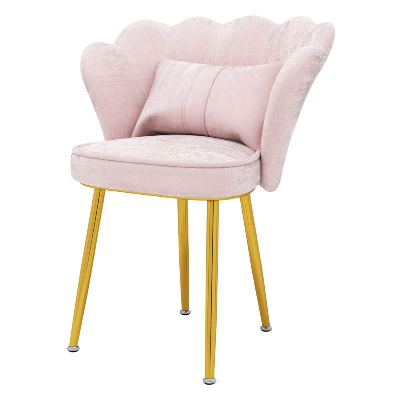 Интернет знаменитости лепесток стул спальня простой розовый фланель макияж стул туалетный столик ногтей лепесток стул спинки туалетный стул
