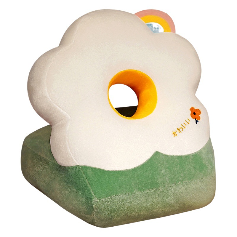 Flor de seda de hielo de verano Oficina almuerzo descanso artefacto estudiante niños siesta almohada acostado dormir mano almohada chica dormir almohada