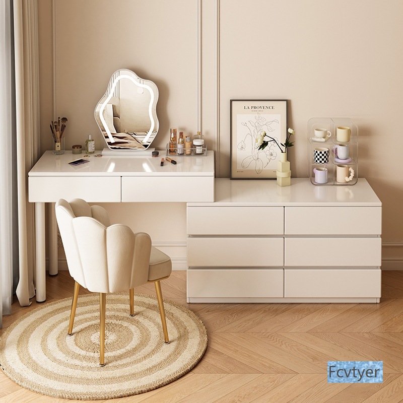 Singularity Dressing Table Corner Desk Bedside Table Bedside Cream Cupboard Telescopic Integrated Dressing Table Simple Storage Cabinet