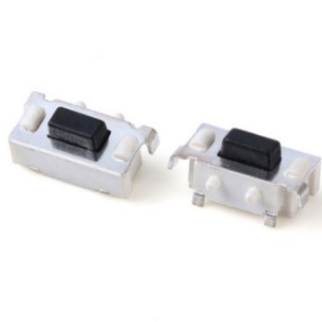 2D带支架迷你耐温贴片静音直插轻触开关按钮侧边按键微动开关