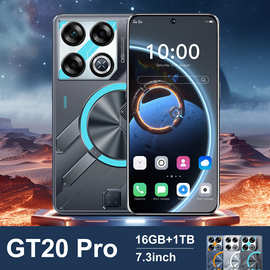 跨境GT20 Pro智能手机7.3英寸大屏安卓16+1T手机TK/Temu可代发