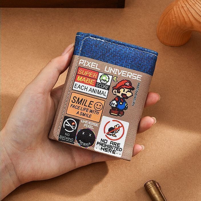 Super Mario Wallet Men's Coin Purse All-In-One Two-In-One 87% off Denim College Student Durable Trendy Style Super Mario Wallet Men's Coin Purse All-In-One Two-In-One 87% off Denim College Student Durable Trendy Style