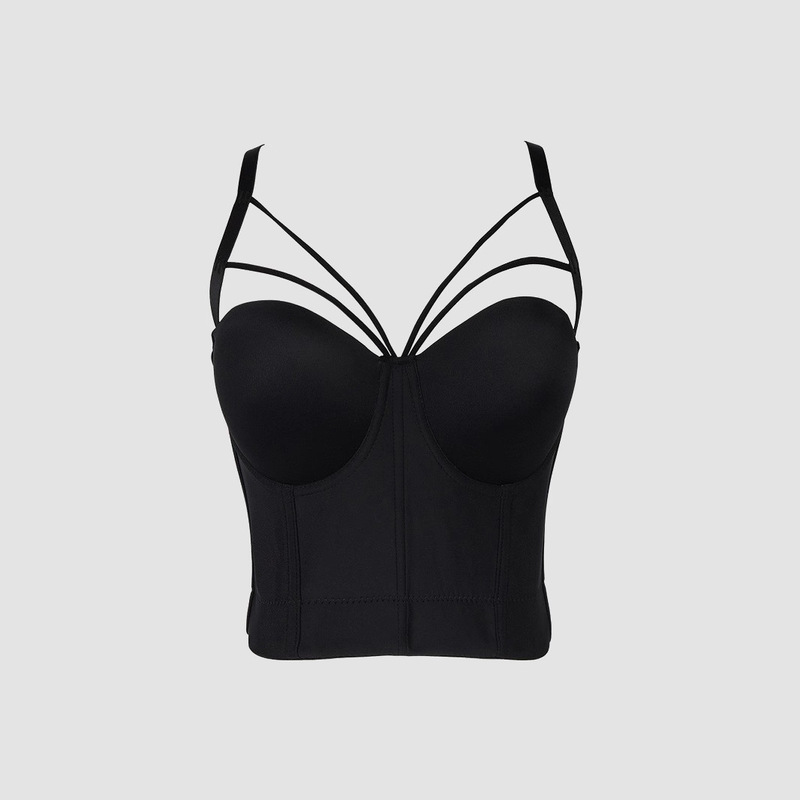 Lu Qiuguo Pure Lust Style Camisole Women's Underwire Shaping Bra Sexy Backless Beautiful Back Outer Wear Db566