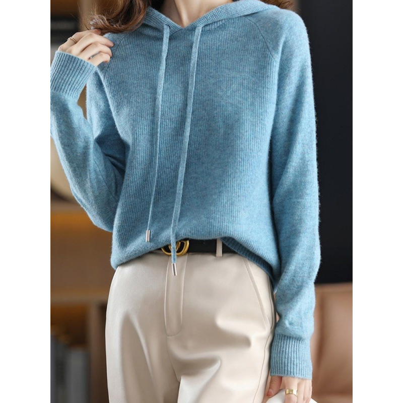 Demi-season woolen base hoody