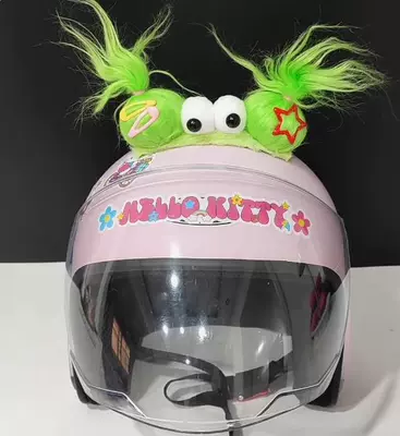 Ears and Double Ponytails, Dəbilqə (Kaska) aksesuarları - fuwa-double-ponytail-green-excluding-helmet