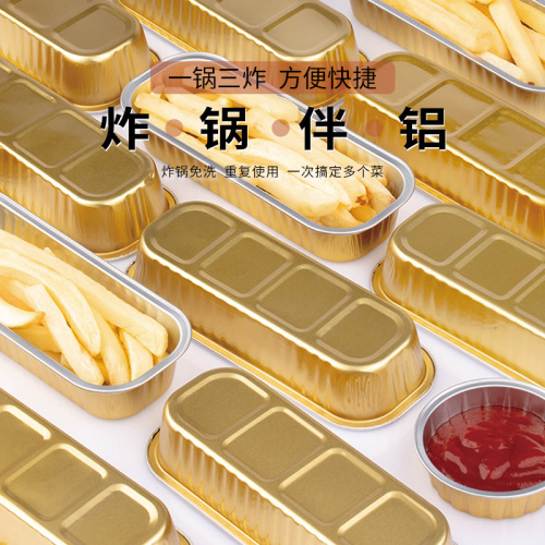 Thickened disposable baked durian aluminum foil box packaging box baked cheesecake cup household high temperature resistant baking tools