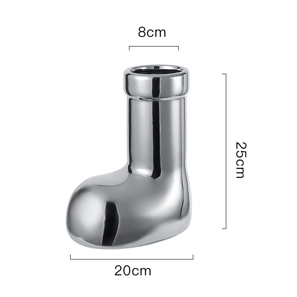 전기 도금 실버 대형 신발