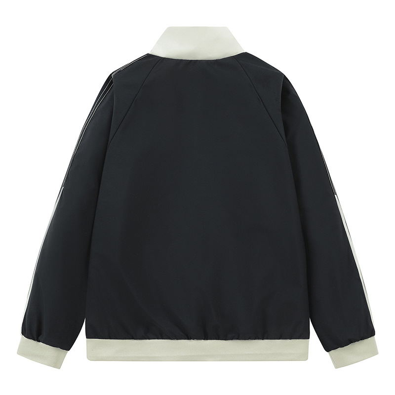 Primavera y otoño nueva chaqueta de moda para hombres suelta versátil estilo de Hong Kong abrigo casual de moda pareja chaqueta de béisbol