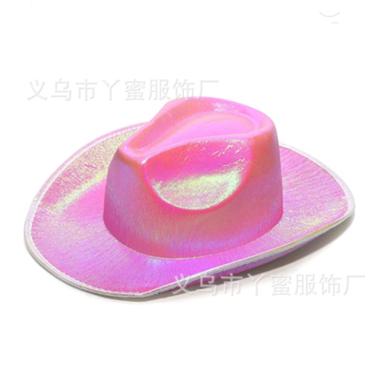 Fabricantes de sombreros de vaqueros coloridos de fiesta, sombreros fluorescentes, sombreros de perlas, sombreros de vaqueros coloridos de Halloween