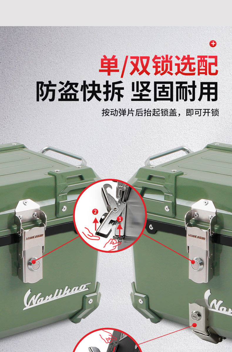 Wanlihao trunk is suitable for the Honda Squarex125 motorcycle trunk, scooter, and electric vehicle rear trunk