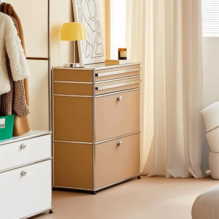 网红ins多层储物床头柜中古usm柜子模块柜装饰柜收纳柜储物柜斗柜