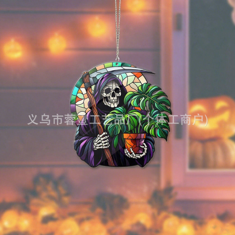 クロスボーダーかわいい小さなゴーストアクリルゴシックスタイルハロウィンお化け屋敷の装飾家の庭の装飾|undefined