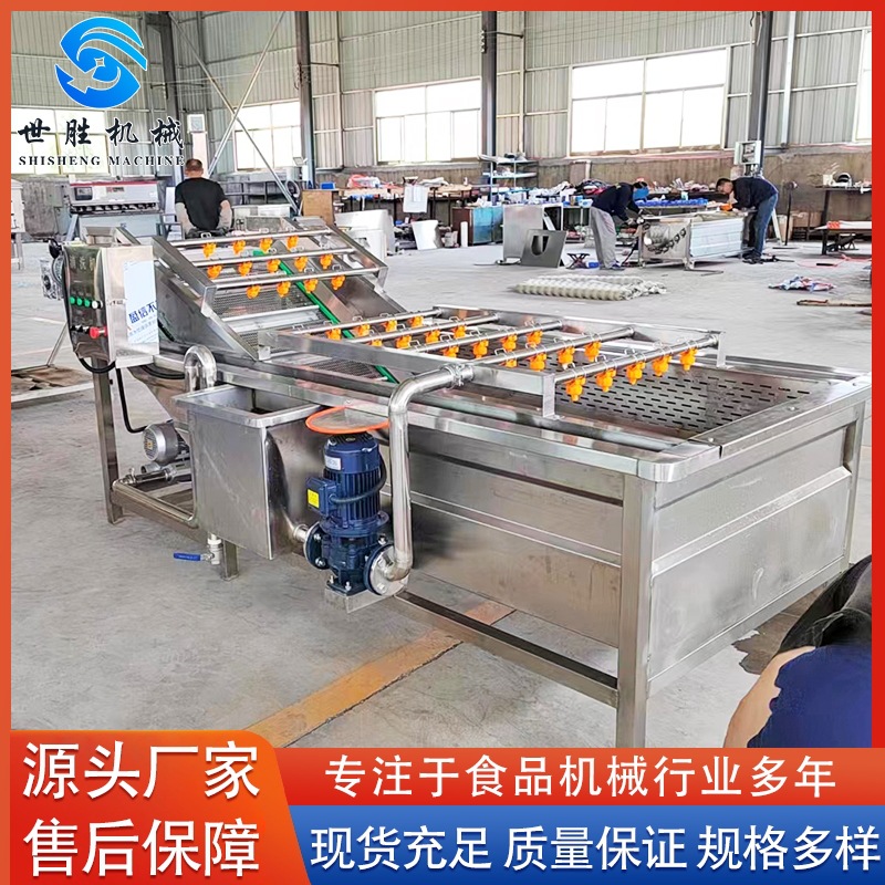 供应甜瓜清洗机 不锈钢网带式气泡清洗机 水果清洗机 厂家供应