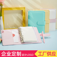 越境卸売マカロンノートソフトカバーリングバインダーハンドブックA5学生用メモ帳カスタムメイド