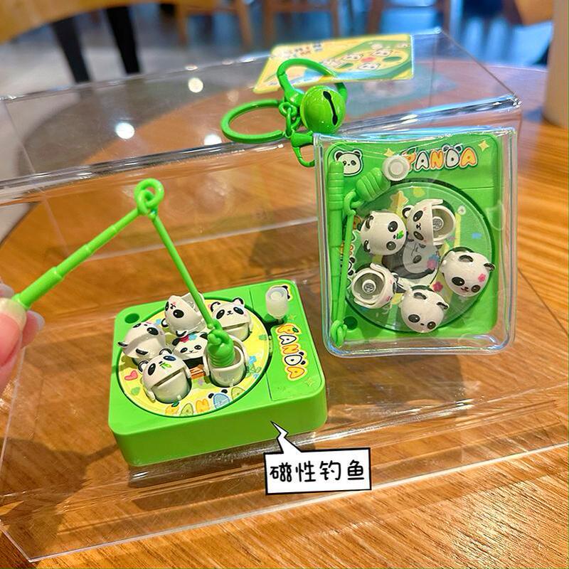 Panda Fishing Toy Cartoon Creative Keychain Early Education Puzzle Magnetic Fishing Xiaoqiao Convenient Bag Pendant Panda Fishing Toy Cartoon Creative Keychain Early Education Puzzle Magnetic Fishing Xiaoqiao Convenient Bag Pendant