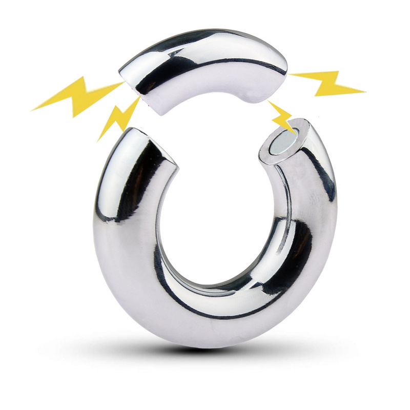 Ring Penis Metal Physical Scrotum 1 Ring Quarter Magnet 4 Exercise Magnetic Ring Stretching Ring Penis Pendant Others