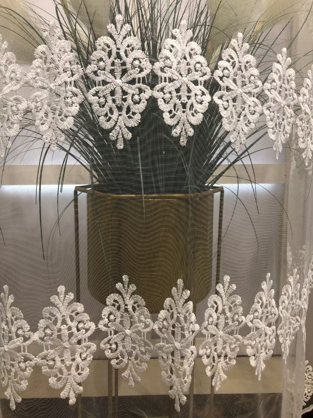 良作/唯美巴洛克风格窗帷欧式花星刺绣窗纱卧室别墅浪漫婚房成品-阿里巴巴