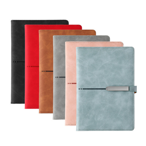 Notebook Wholesale Thickened A5 Leather Notebook B5 High-end Business Meeting Notepad Printable LOGO
