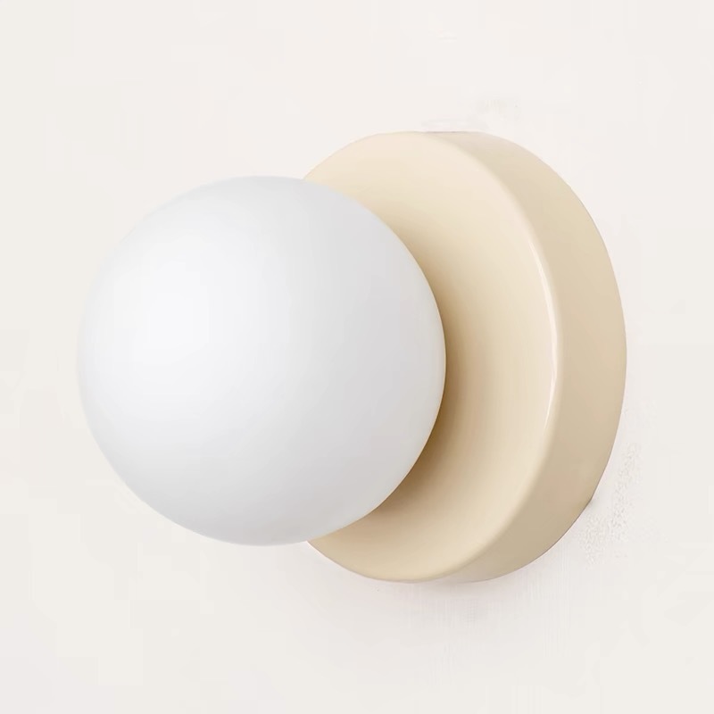 lámpara de pared esférica de vidrio medieval moderna minimalista lámpara de pared de fondo de dormitorio escalera nórdica minimalista pasillo lámpara de pasillo image 4