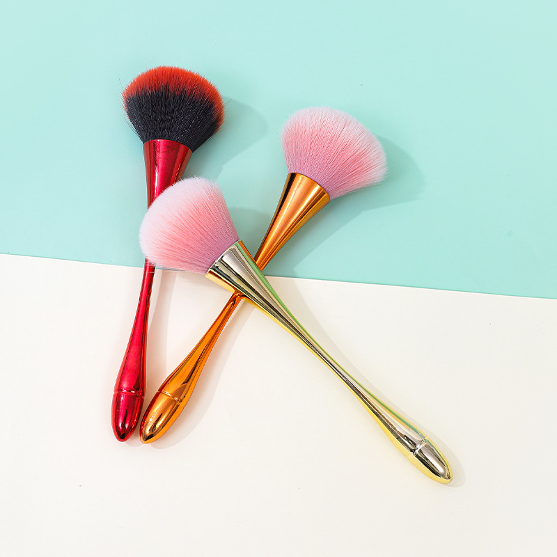 Manicuría cintura pequeña gran tamaño super grande esponjoso de alto valor facial polvo de pelo suave no comer polvo blush cepillo de maquillaje suave reparar la apariencia