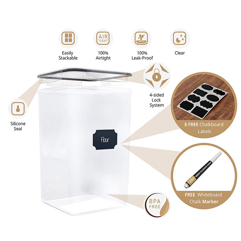 Caja de almacenamiento de juego transfronterizo Tanque sellado de cocina Refrigerador de plástico PP sellado transparente Caja de almacenamiento de alimentos nuevos