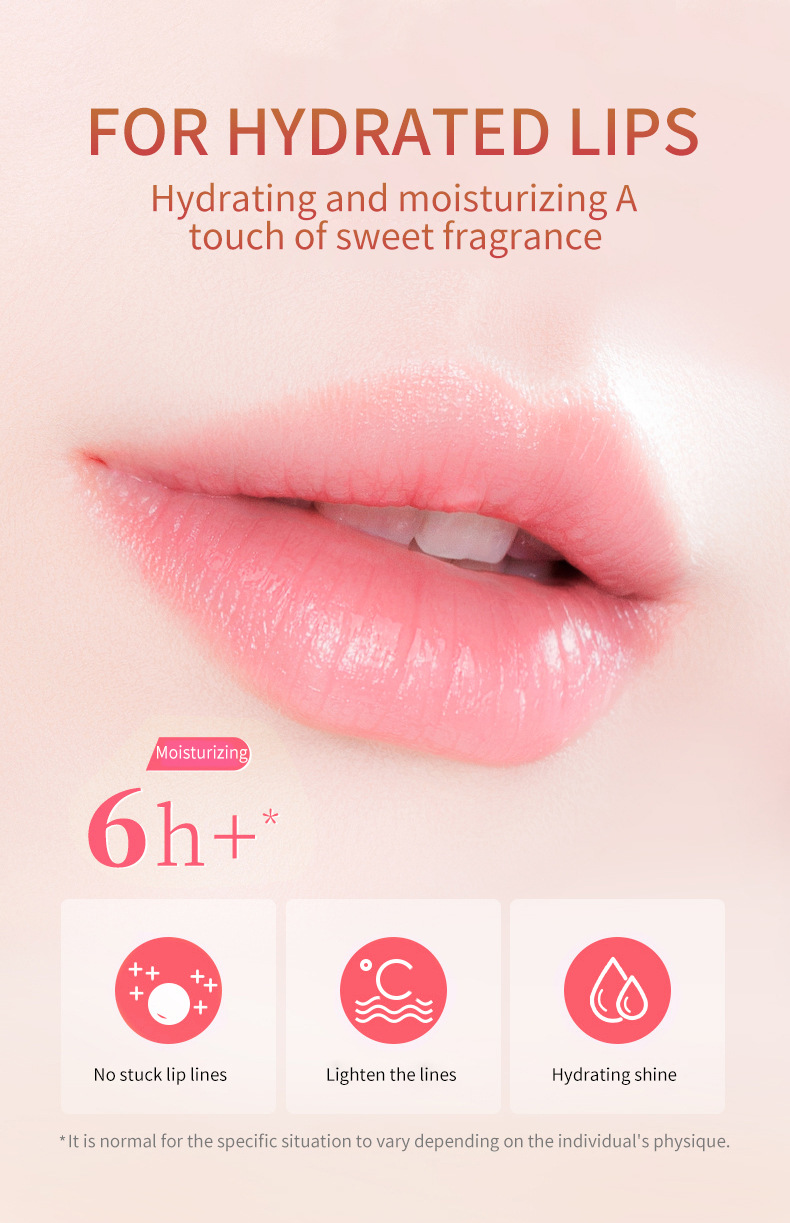VIBELY Personalized Moisturizing Color-changing Lip Balm Anti-dryness and Cracking Fruit-Flavored Healthy Lip Balm Cross-border Makeup undefined
