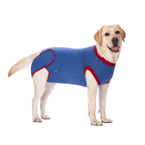 Pet recovery clothes, dog post-surgery clothes, recovery back Velcro sterilization clothes, cross-border pet clothing factory