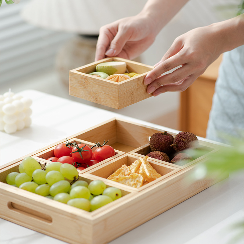 2025 Retro Fruit Plate for Living Room Coffee Table, Tea Snack Tray, Dessert Plate, Snack Display Tray, Nut Storage Box
