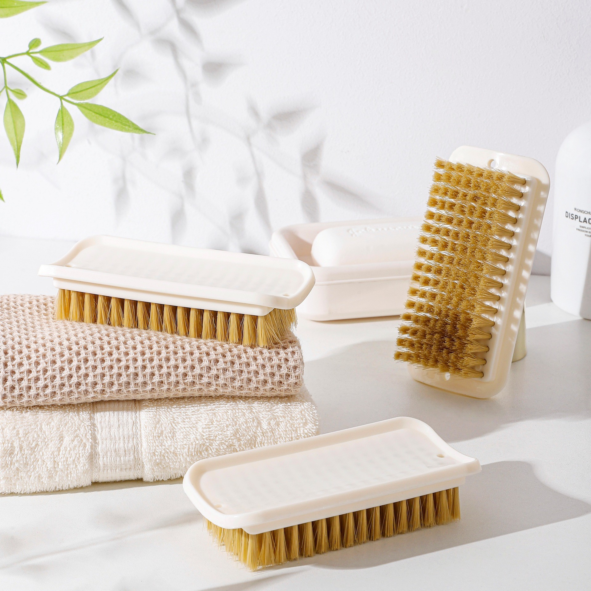 6011 brown hair square brush imitation pig hair plastic soft hair laundry brush cleaning brush laundry square brush shoe brush wholesale