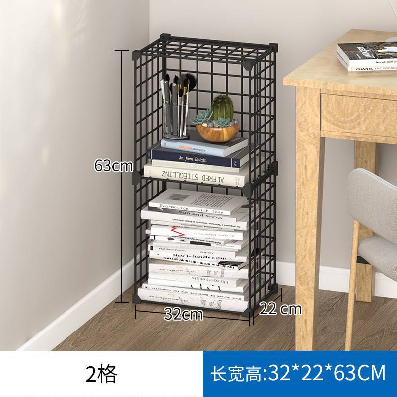 미니]❤견고한 보강❤2-블랙 [테이블 수납 랙]]