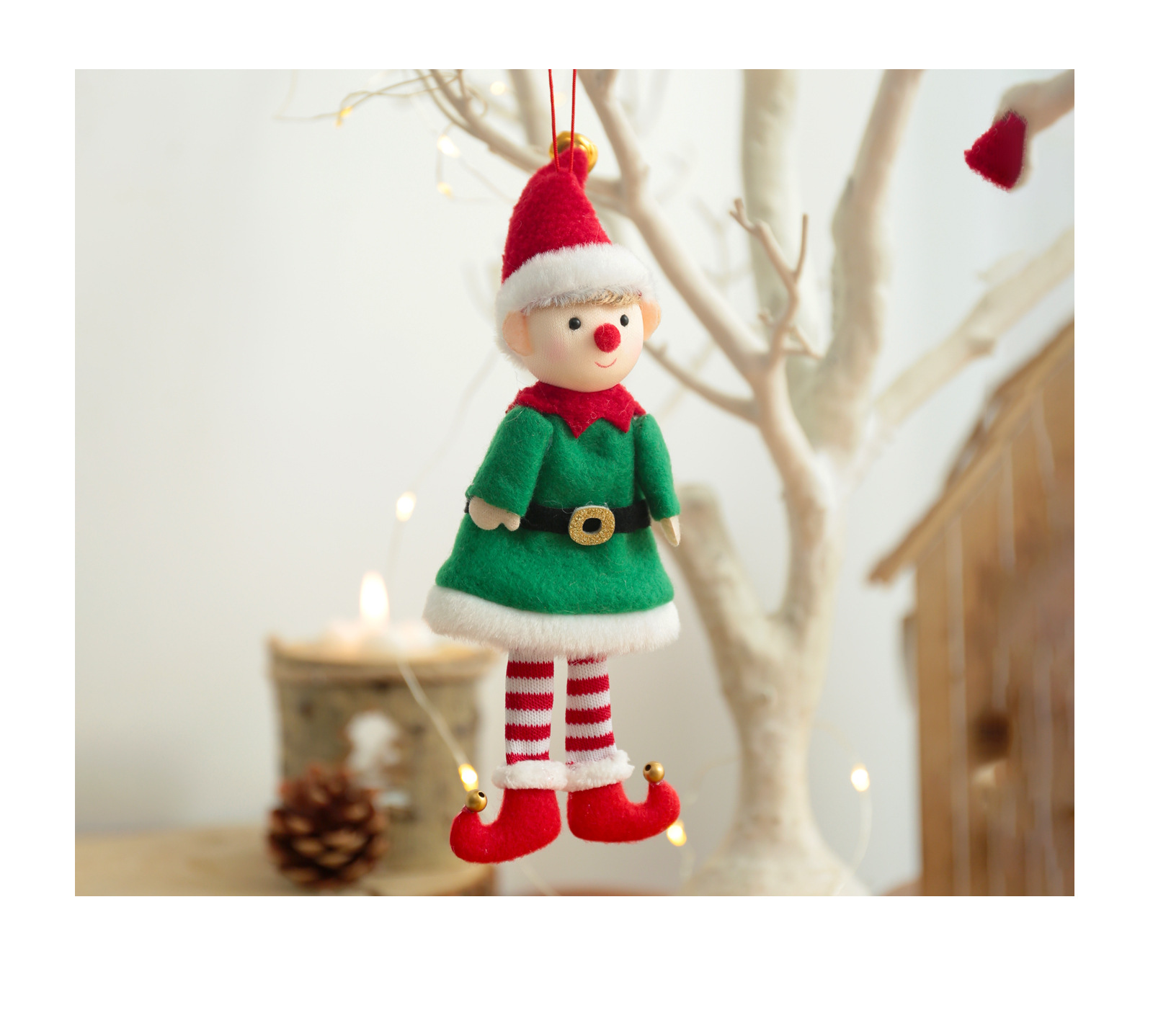 Christmas Doll Cloth Party Hanging Ornaments display picture 2