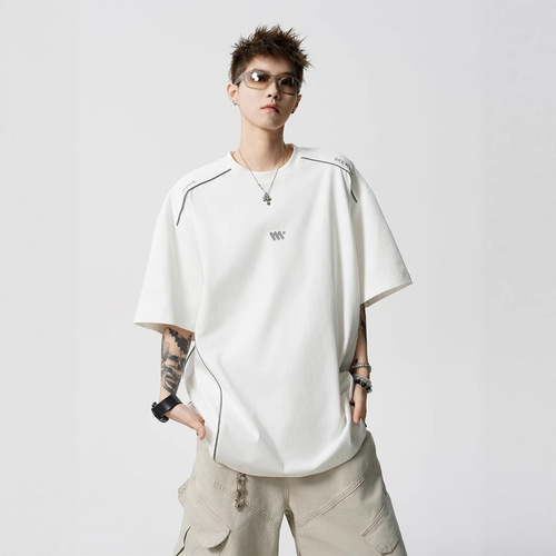 American Style Solona Cool Sensation Short-Sleeve T-Shirt for Men 2025 Summer Loose Casual Sun Protection Sports Quick-Dry Half-Sleeve