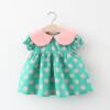 Summer dress, skirt, small princess costume, children's clothing, wholesale, with short sleeve