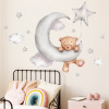 Cartoon sticker on wall for children's room, decorations for bedroom, self-adhesive stickers, with little bears