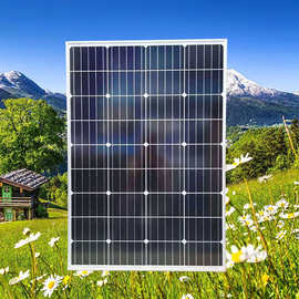广东晶天太阳能电池组件驱赶野猪声光器离网110W单晶板光伏组件